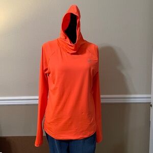 Nike Running Bright Orange Pullover Hoodie